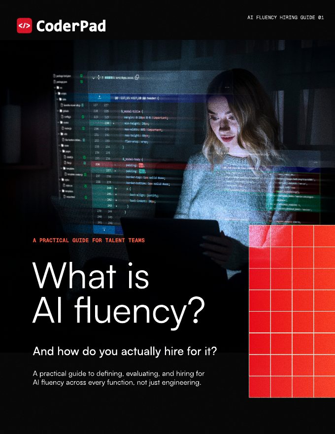 Cover of the guide: What is AI fluency? And how do you actually hire for it?